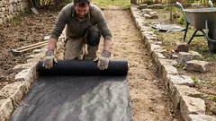 How to prevent weeds from growing in paths: inexpensive material that blocks light