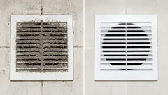 There is a layer of dust on the ventilation grille in the bathroom. How to get rid of dust sticking using Japanese technology